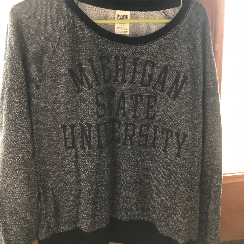 PINK MSU sweater